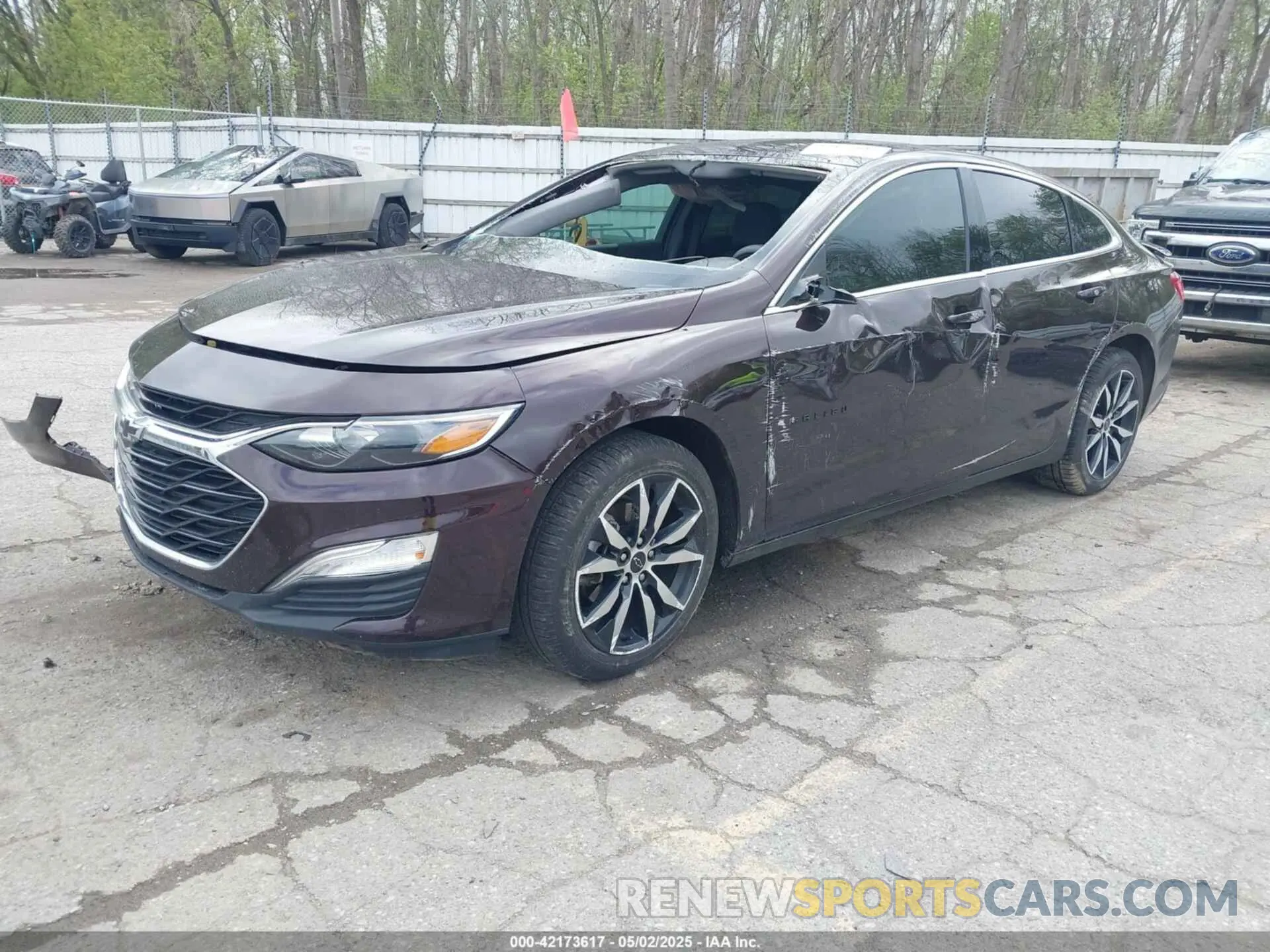 2 Photograph of a damaged car 1G1ZG5ST4LF117503 CHEVROLET MALIBU 2020