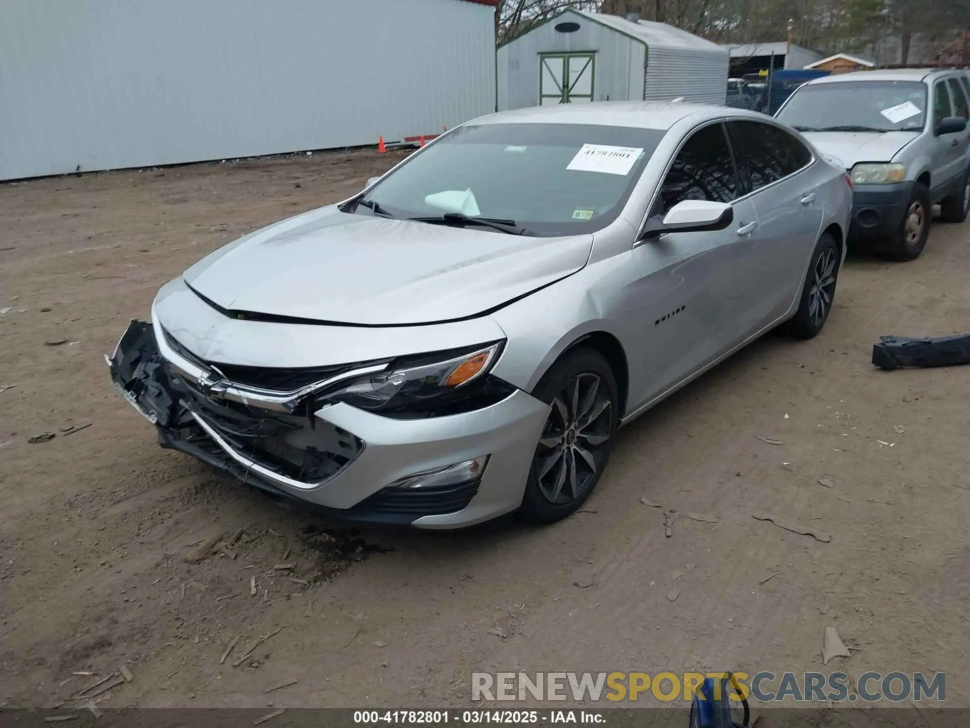 2 Photograph of a damaged car 1G1ZG5ST5LF126971 CHEVROLET MALIBU 2020