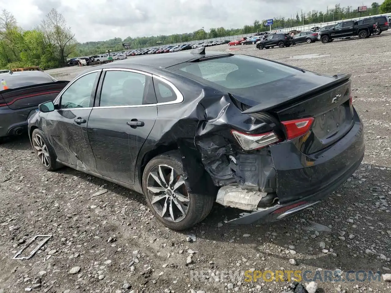 2 Photograph of a damaged car 1G1ZG5ST6LF136618 CHEVROLET MALIBU 2020