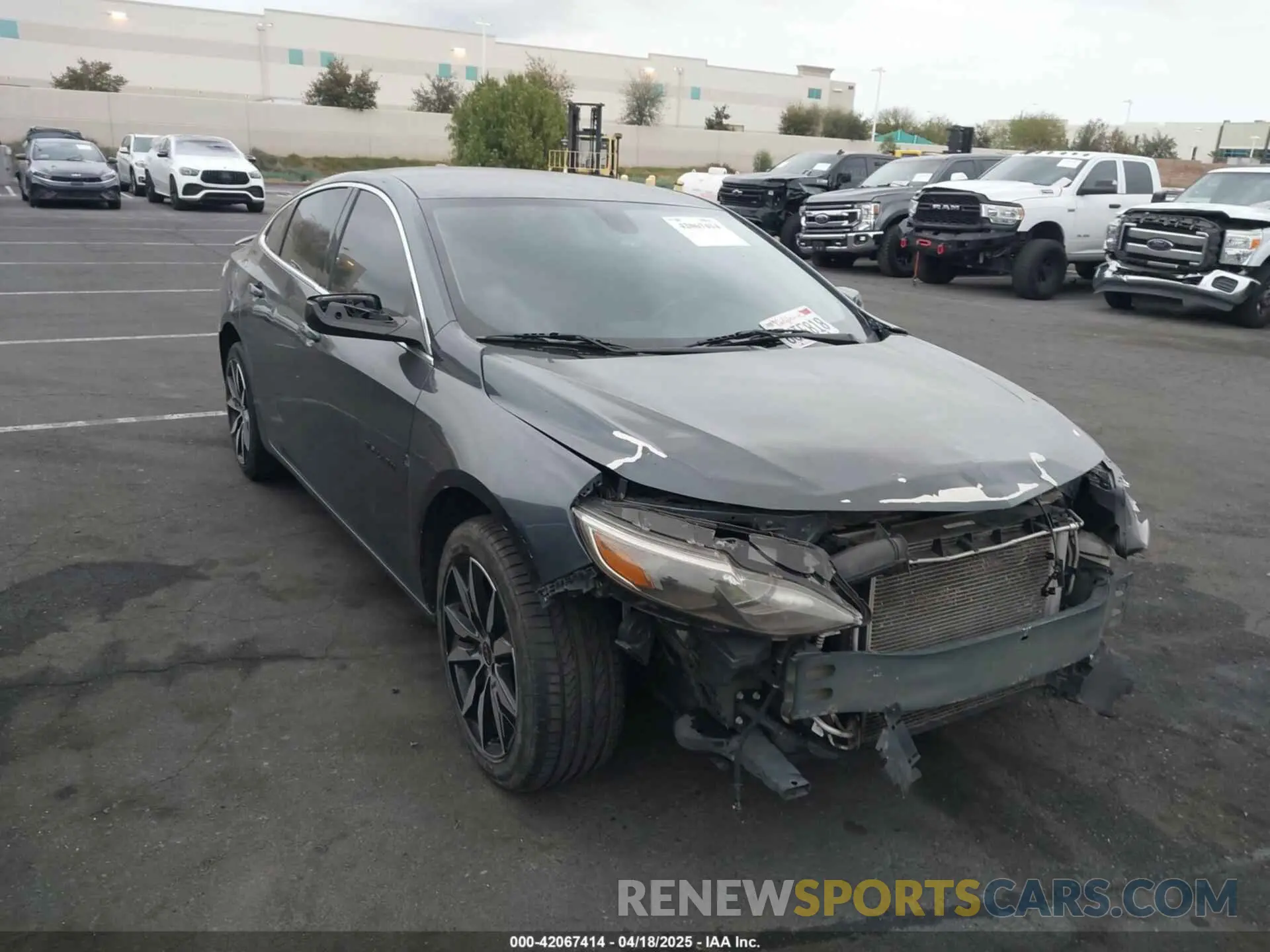 1 Photograph of a damaged car 1G1ZG5ST7LF153251 CHEVROLET MALIBU 2020