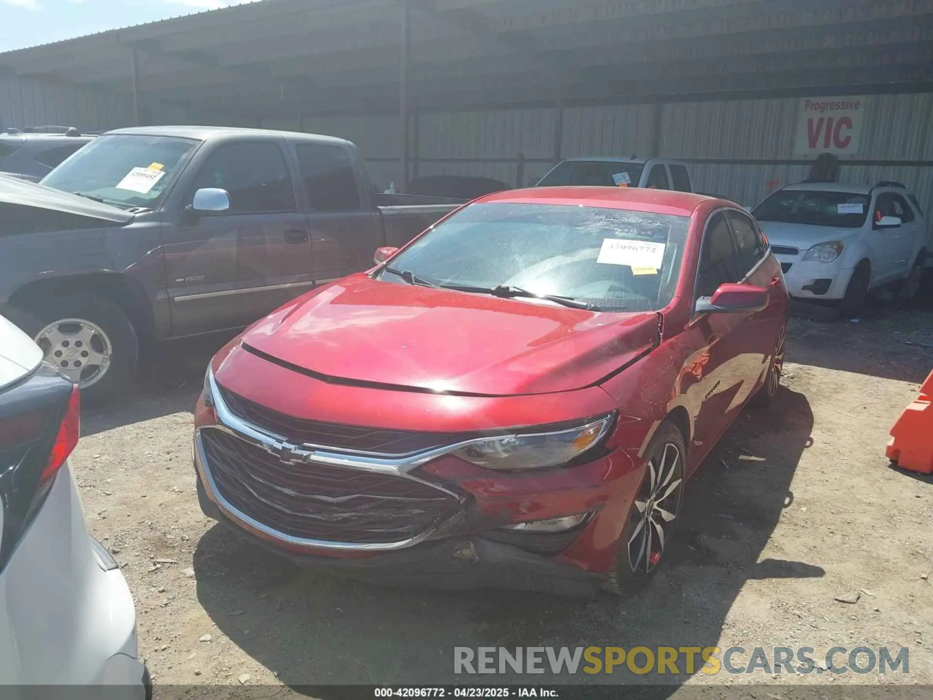 2 Photograph of a damaged car 1G1ZG5ST8LF066670 CHEVROLET MALIBU 2020