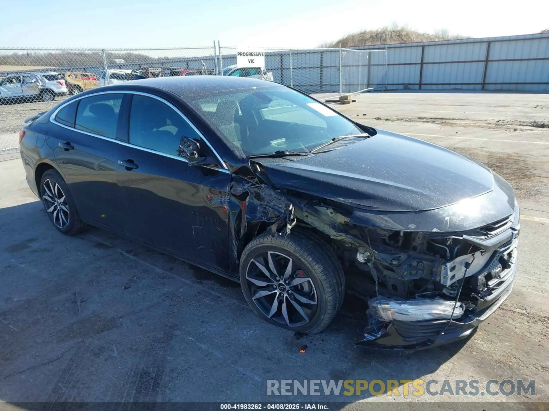 1 Photograph of a damaged car 1G1ZG5ST8LF131176 CHEVROLET MALIBU 2020