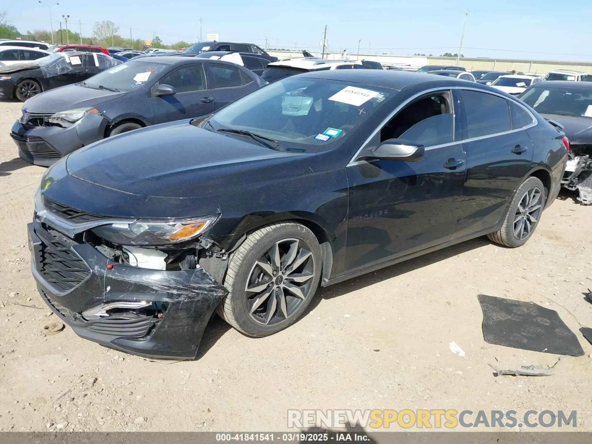 2 Photograph of a damaged car 1G1ZG5ST9LF147483 CHEVROLET MALIBU 2020