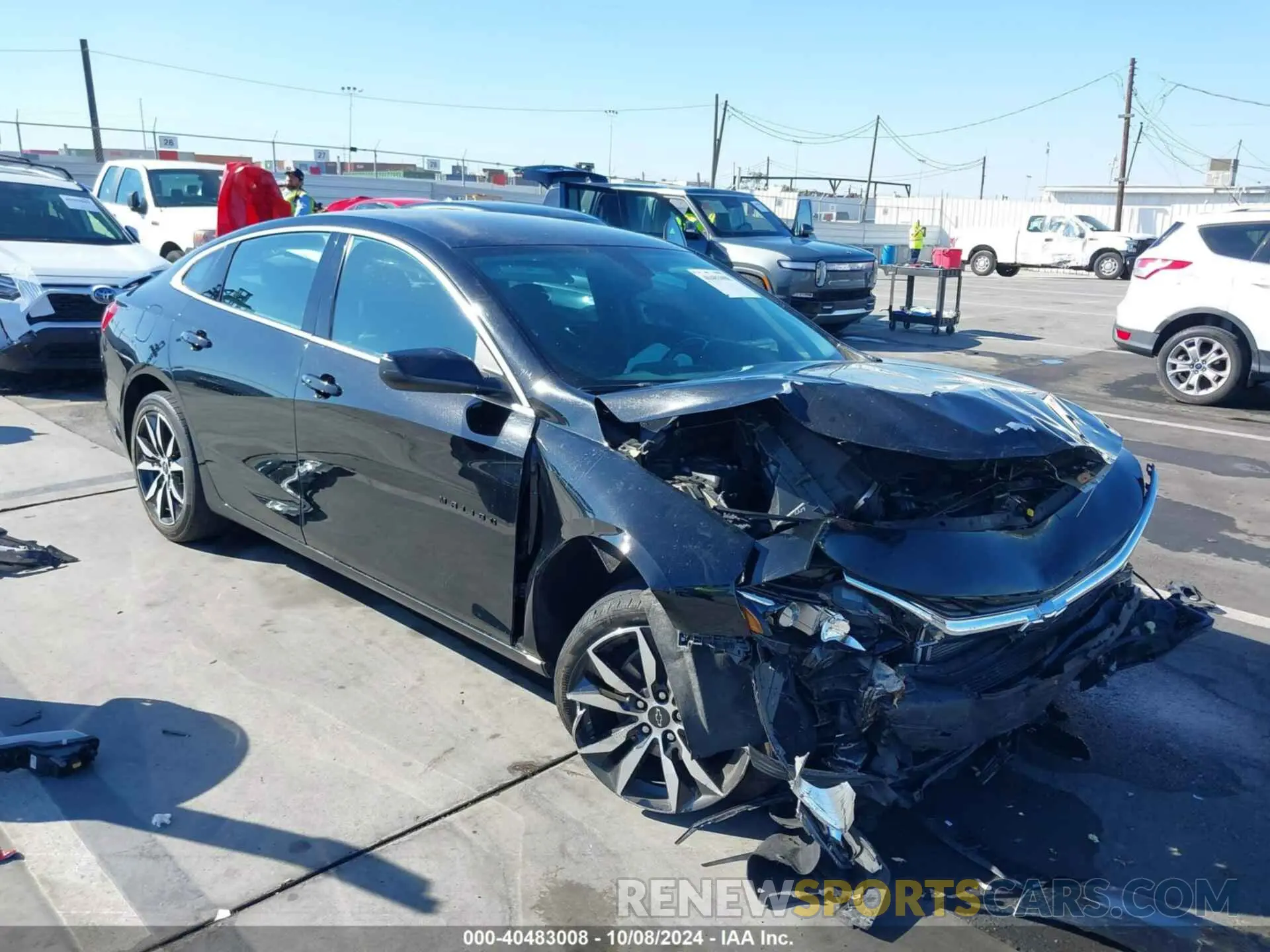 1 Photograph of a damaged car 1G1ZG5ST9LF153199 CHEVROLET MALIBU 2020