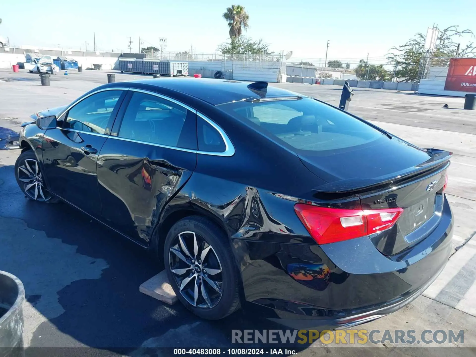 3 Photograph of a damaged car 1G1ZG5ST9LF153199 CHEVROLET MALIBU 2020