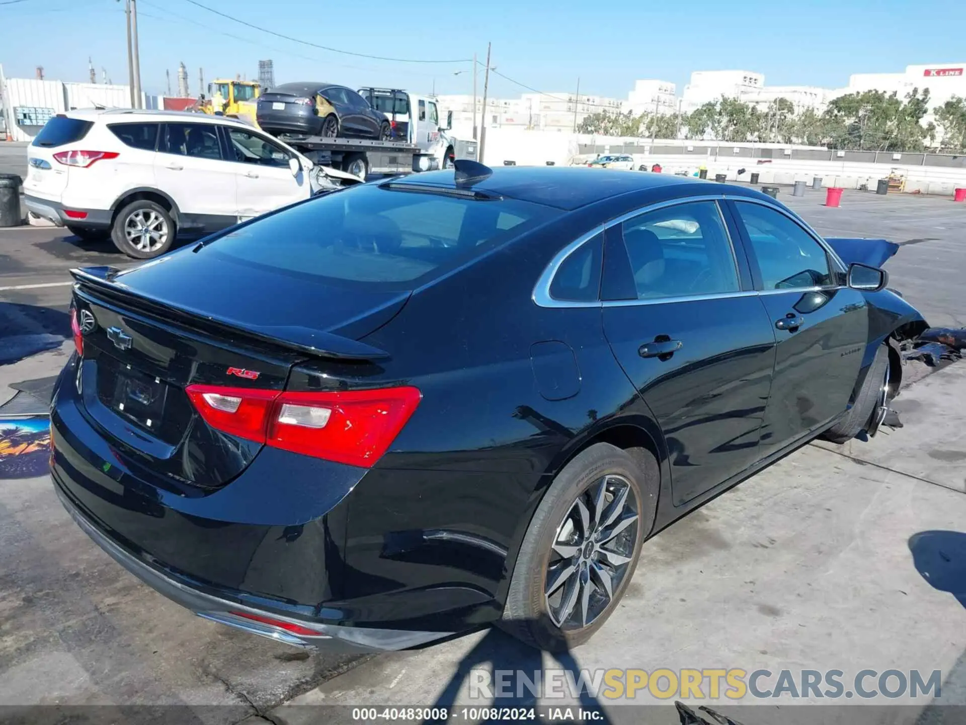 4 Photograph of a damaged car 1G1ZG5ST9LF153199 CHEVROLET MALIBU 2020