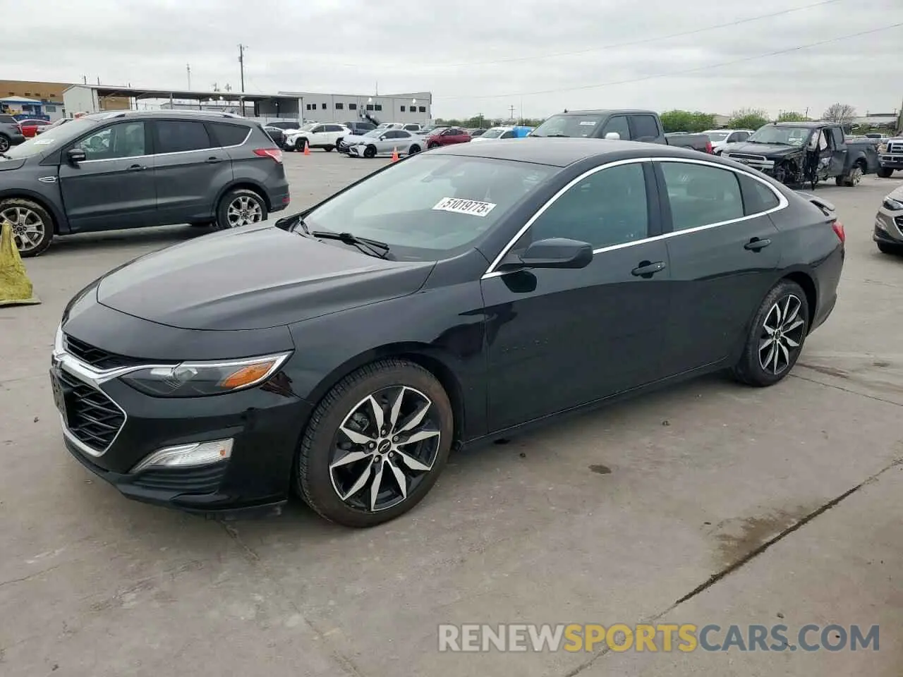 1 Photograph of a damaged car 1G1ZG5STXLF046100 CHEVROLET MALIBU 2020