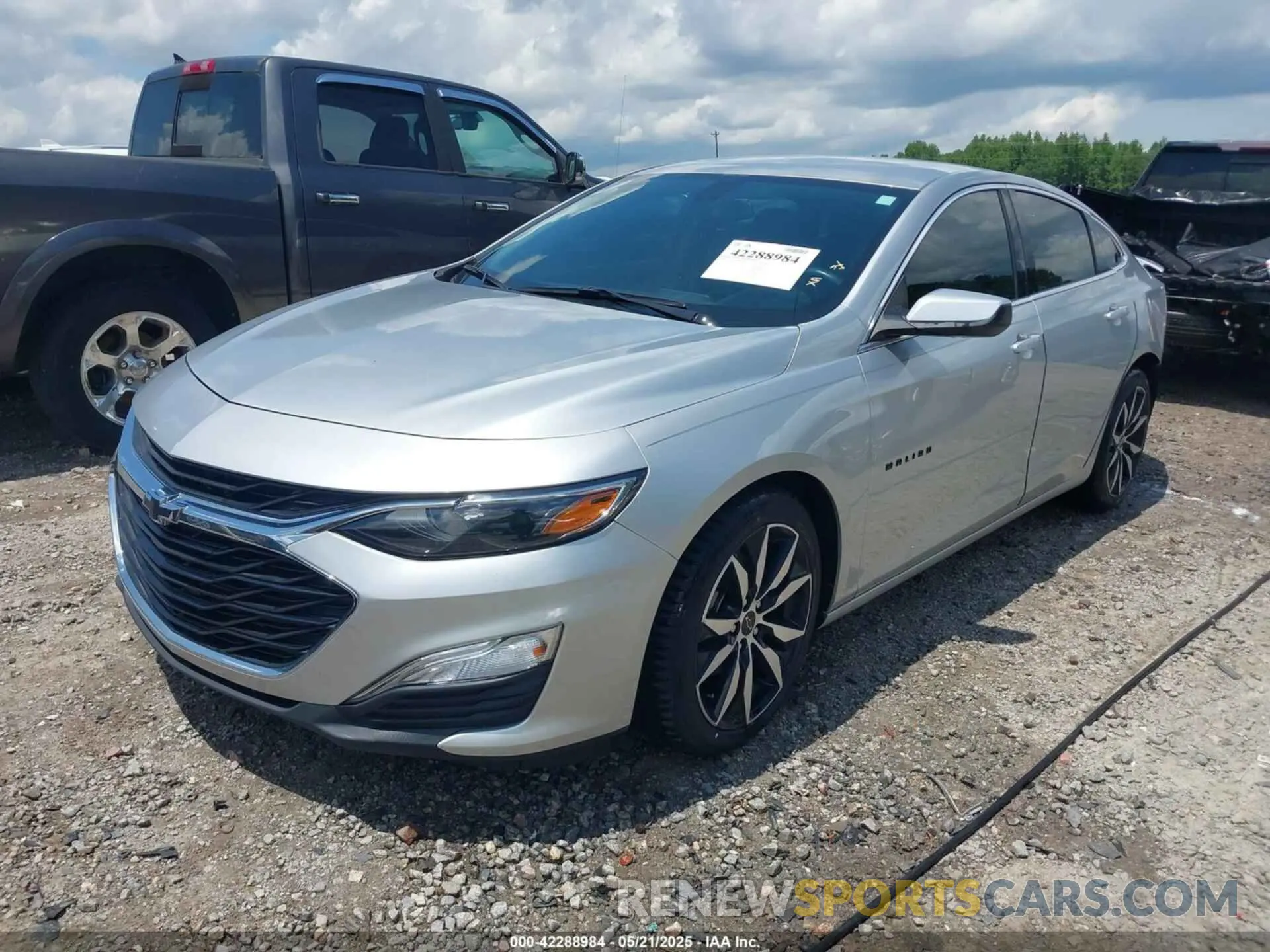 2 Photograph of a damaged car 1G1ZG5STXLF078755 CHEVROLET MALIBU 2020
