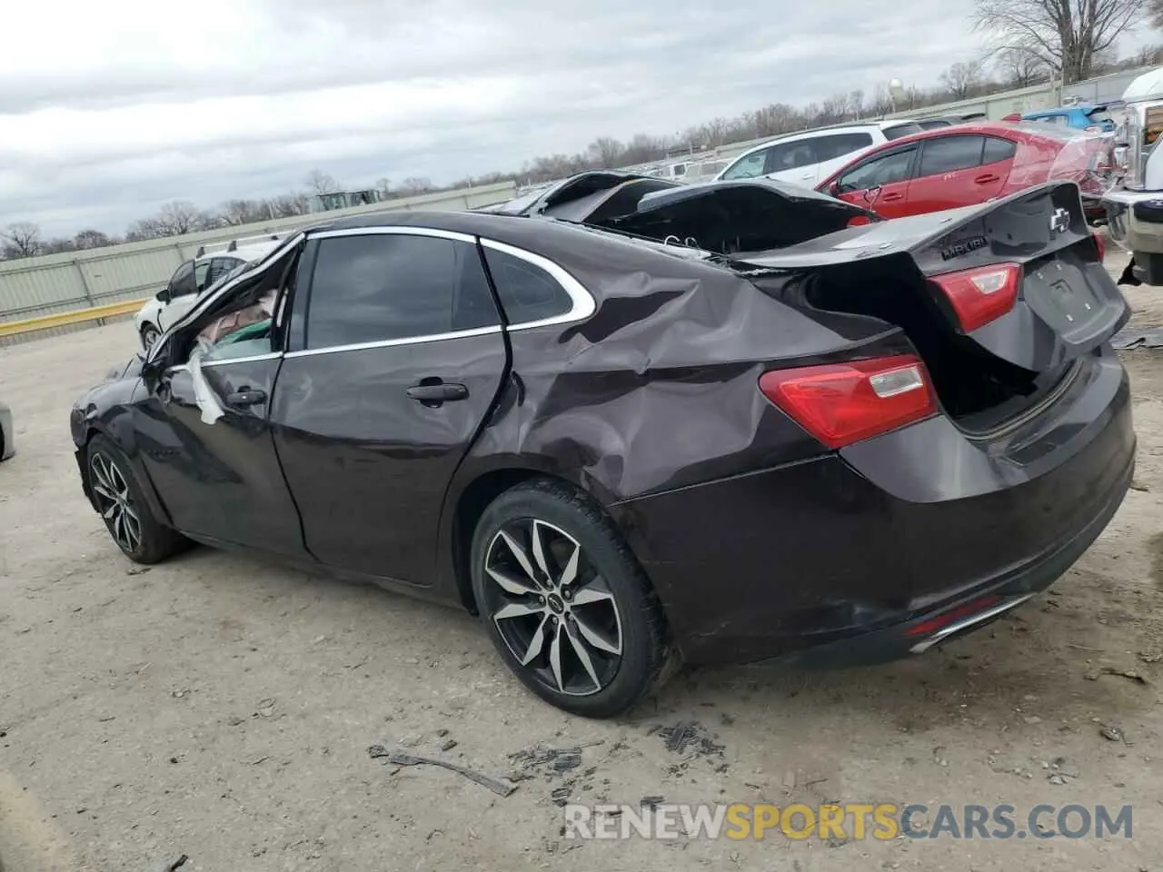 2 Photograph of a damaged car 1G1ZG5STXLF153826 CHEVROLET MALIBU 2020