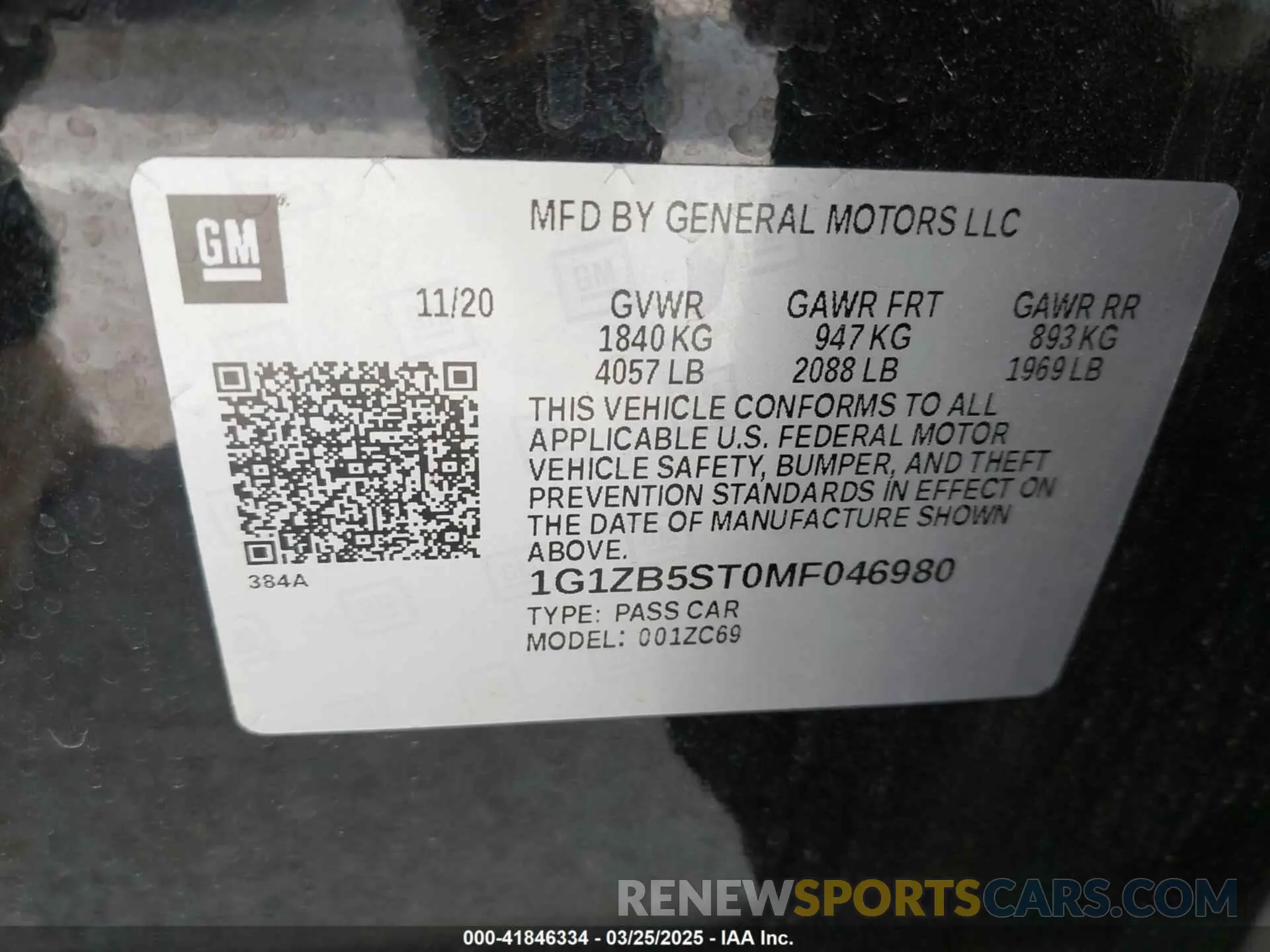 9 Photograph of a damaged car 1G1ZB5ST0MF046980 CHEVROLET MALIBU 2021