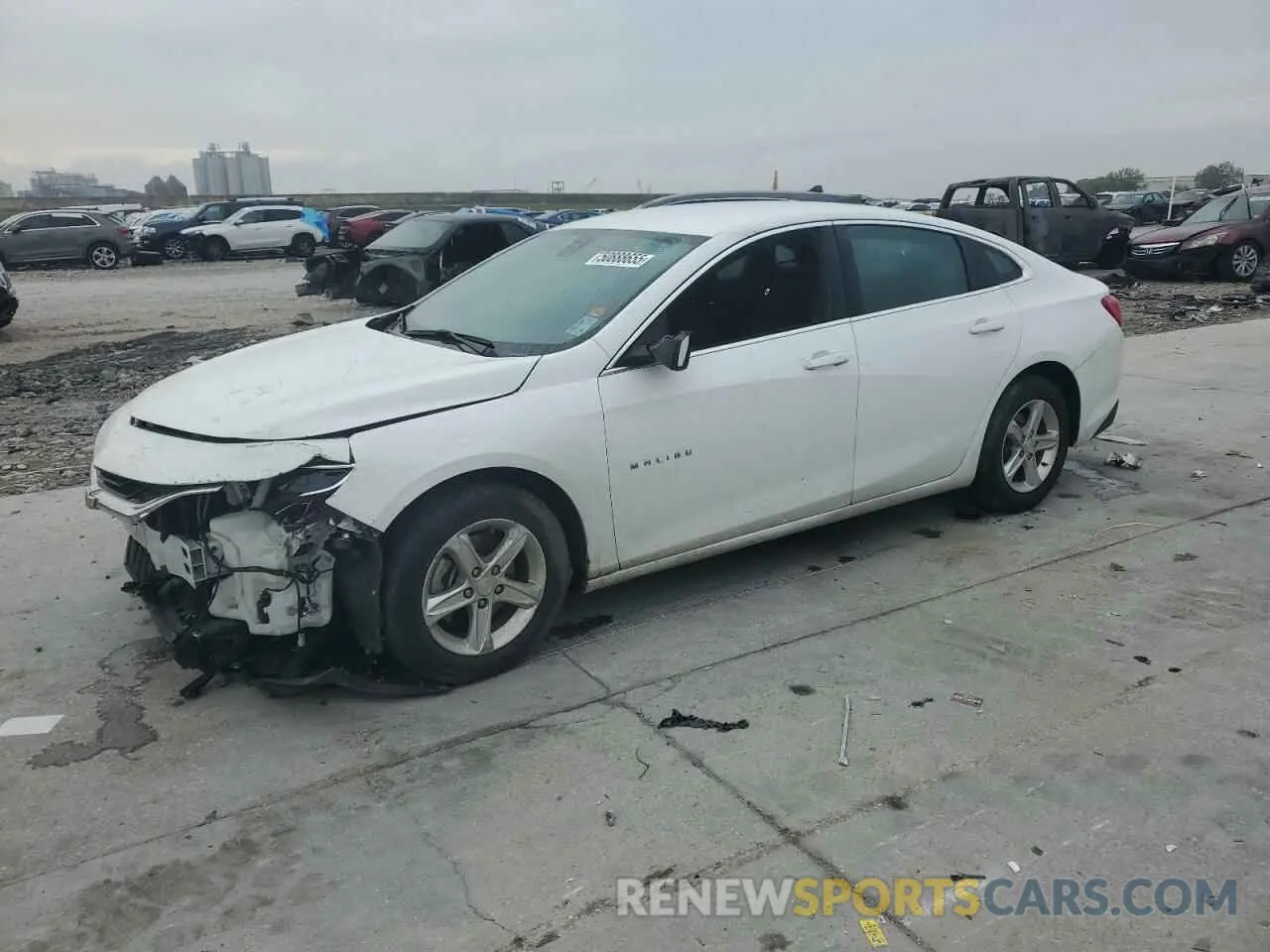 1 Photograph of a damaged car 1G1ZB5ST0MF061043 CHEVROLET MALIBU 2021