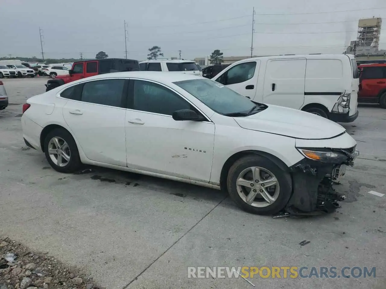 4 Photograph of a damaged car 1G1ZB5ST0MF061043 CHEVROLET MALIBU 2021