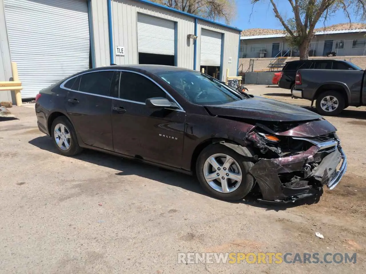 4 Photograph of a damaged car 1G1ZB5ST1MF025653 CHEVROLET MALIBU 2021