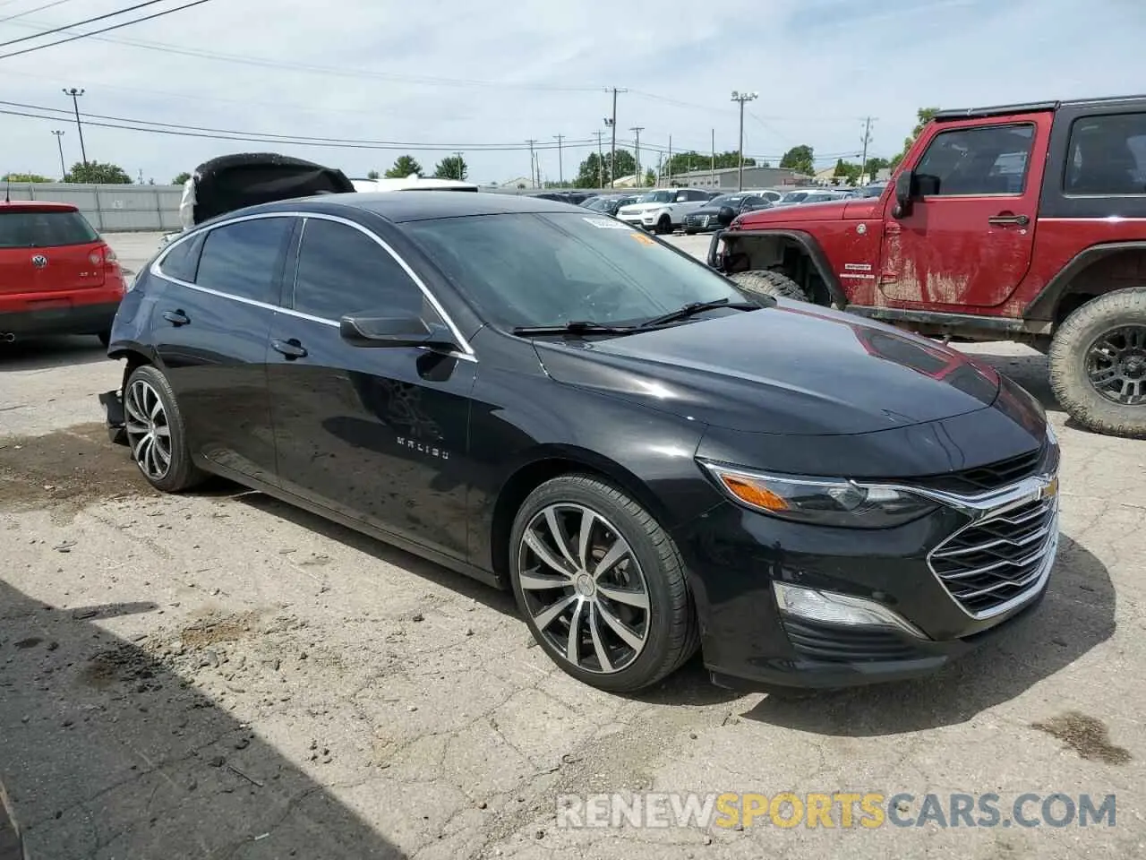 4 Photograph of a damaged car 1G1ZB5ST3MF052708 CHEVROLET MALIBU 2021