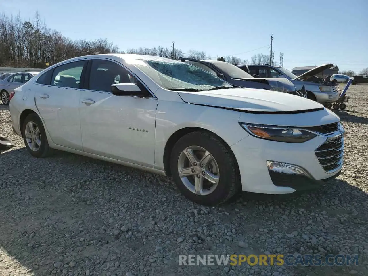 4 Photograph of a damaged car 1G1ZB5ST3MF059240 CHEVROLET MALIBU 2021
