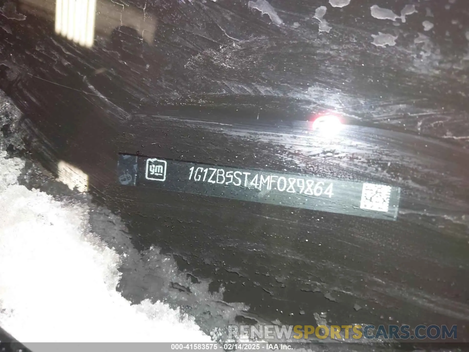 9 Photograph of a damaged car 1G1ZB5ST4MF089864 CHEVROLET MALIBU 2021