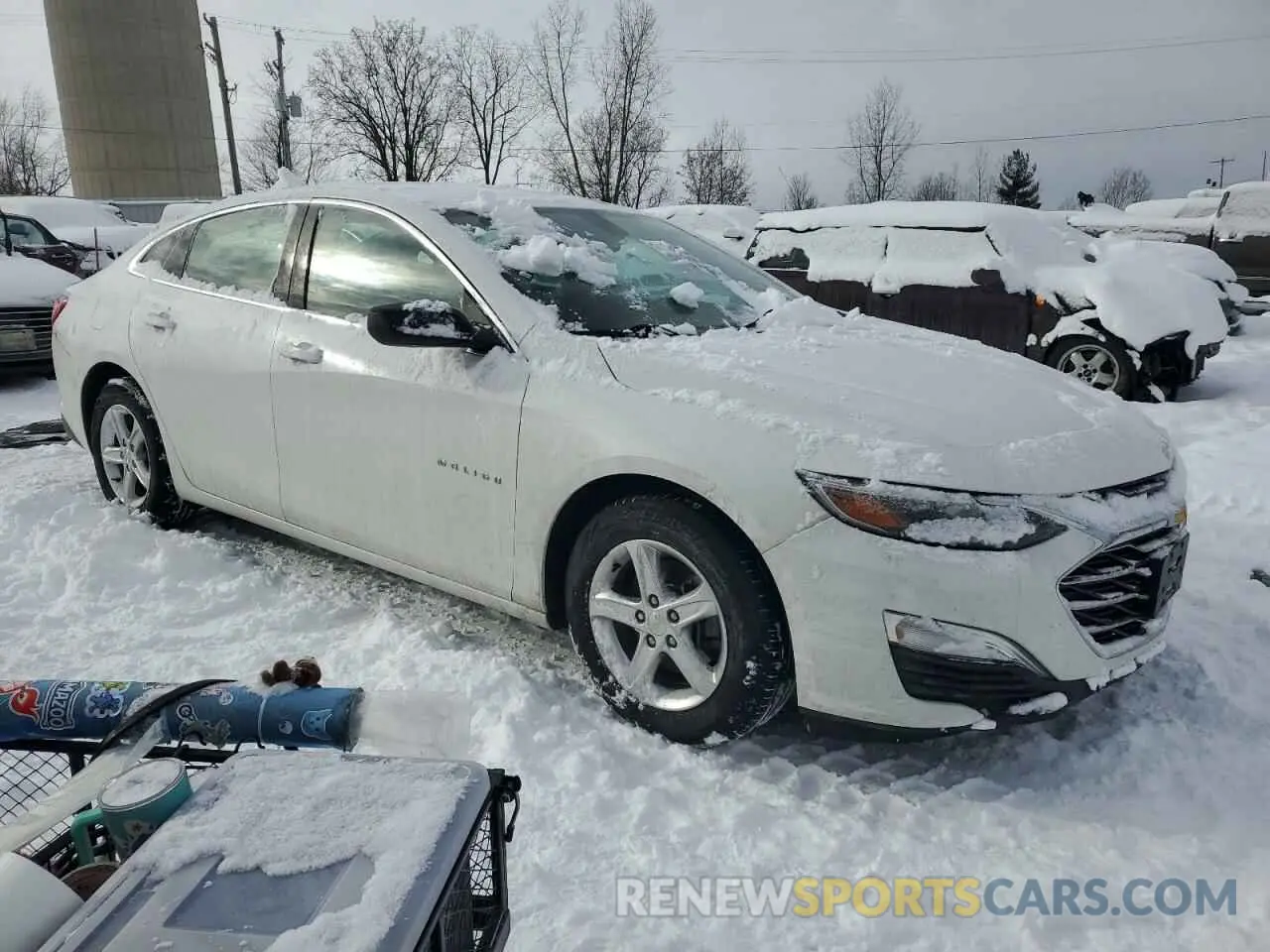 4 Photograph of a damaged car 1G1ZB5ST5MF017040 CHEVROLET MALIBU 2021