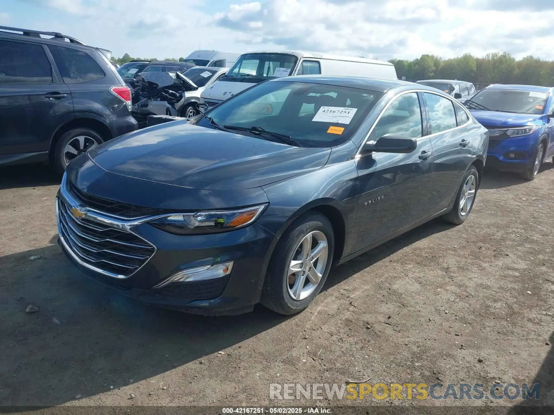 2 Photograph of a damaged car 1G1ZB5ST5MF051897 CHEVROLET MALIBU 2021