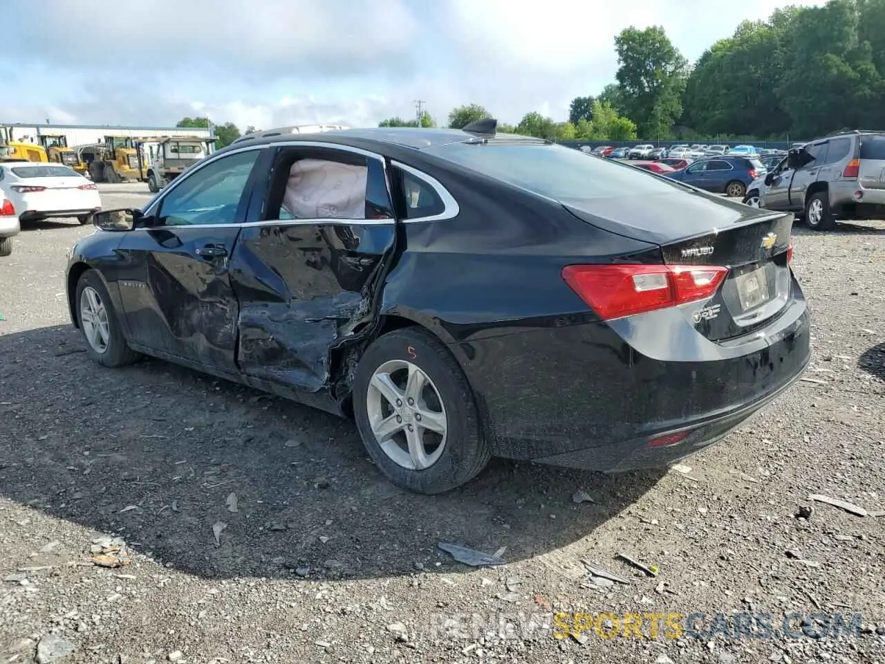 2 Photograph of a damaged car 1G1ZB5ST6MF089770 CHEVROLET MALIBU 2021