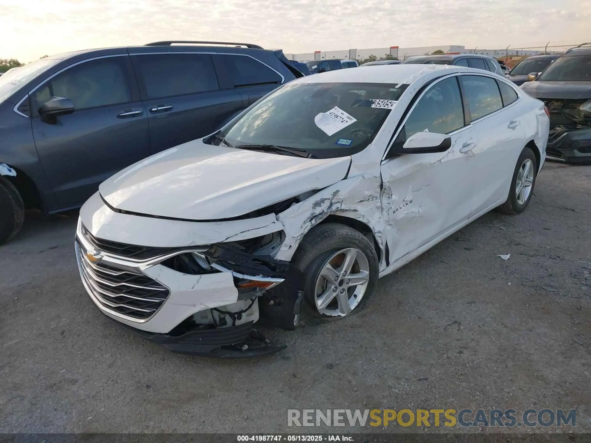2 Photograph of a damaged car 1G1ZB5ST8MF042112 CHEVROLET MALIBU 2021