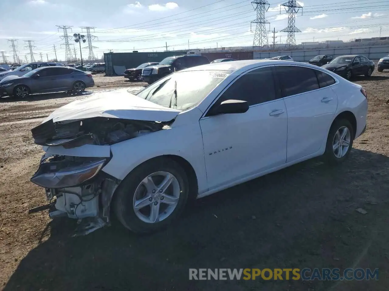 1 Photograph of a damaged car 1G1ZB5STXMF090016 CHEVROLET MALIBU 2021