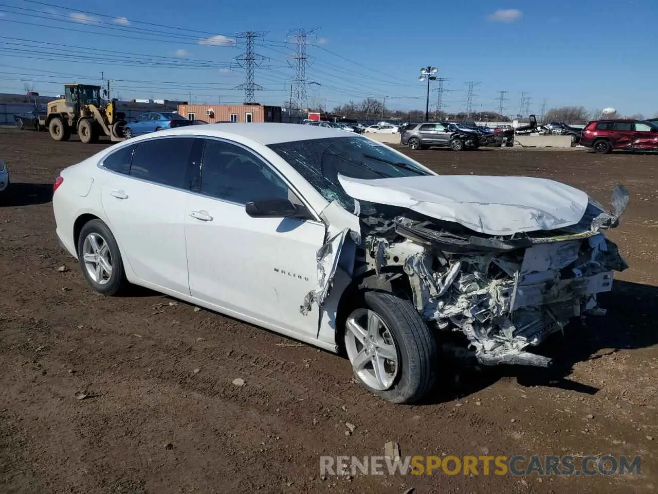 4 Photograph of a damaged car 1G1ZB5STXMF090016 CHEVROLET MALIBU 2021