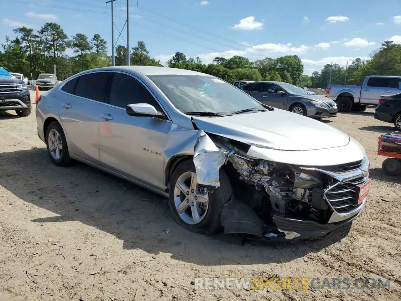 4 Photograph of a damaged car 1G1ZC5ST0MF085016 CHEVROLET MALIBU 2021