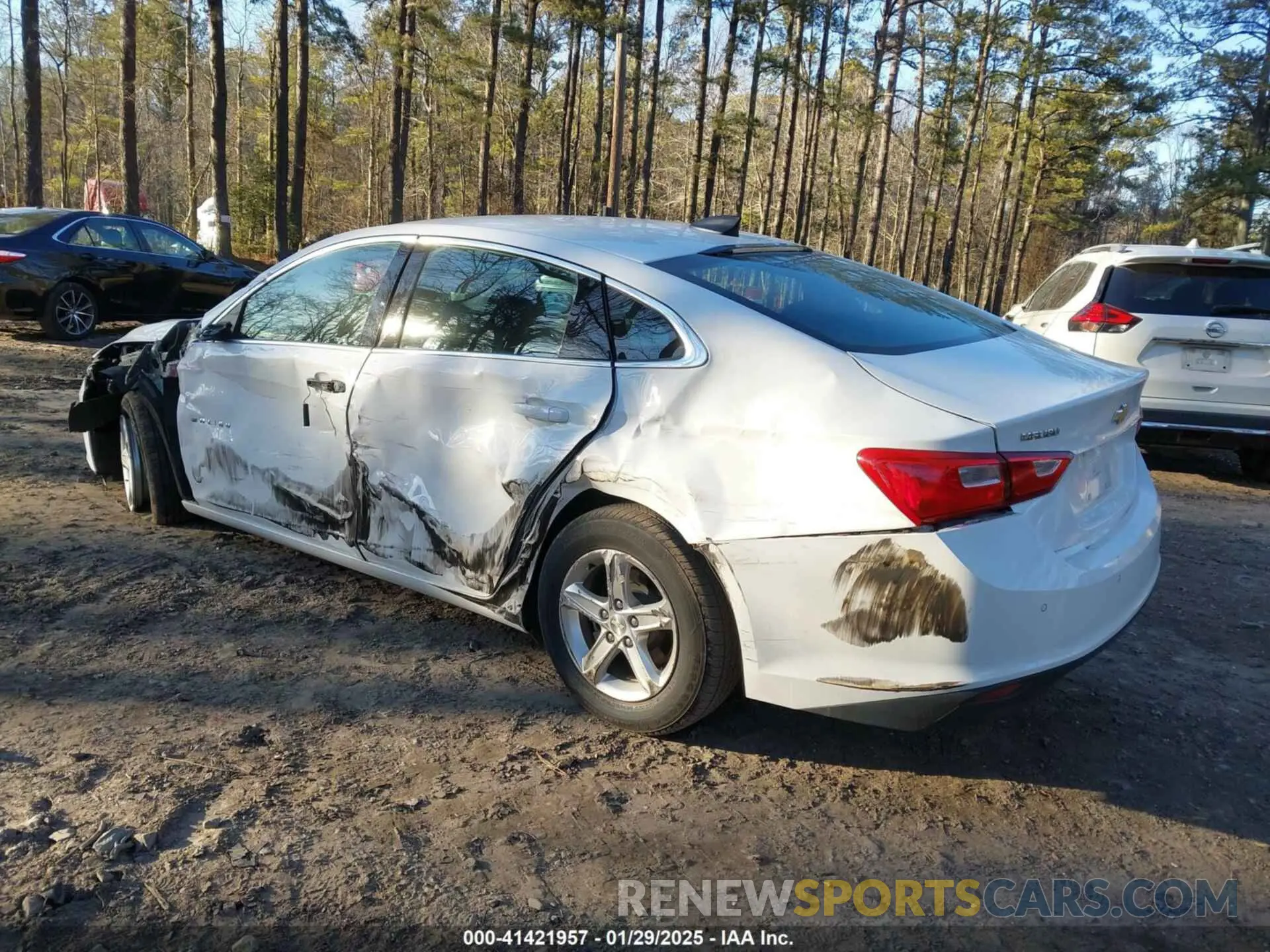 3 Photograph of a damaged car 1G1ZC5ST1MF087695 CHEVROLET MALIBU 2021