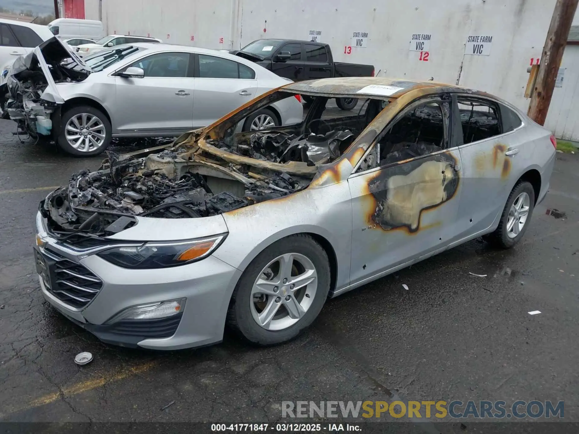 2 Photograph of a damaged car 1G1ZC5ST2MF082537 CHEVROLET MALIBU 2021