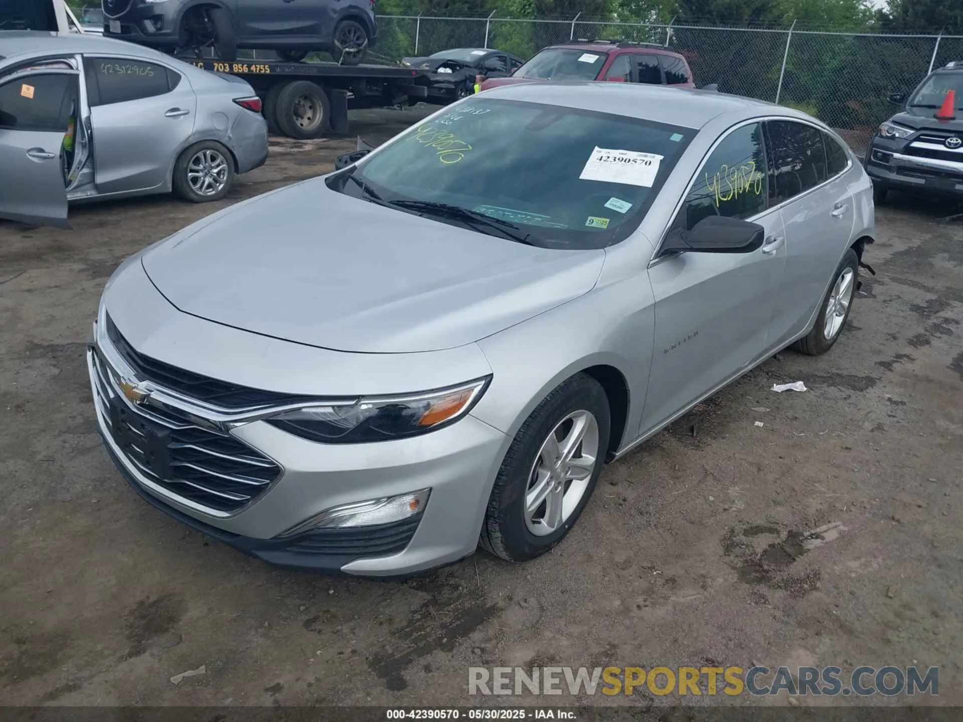 2 Photograph of a damaged car 1G1ZC5ST2MF084143 CHEVROLET MALIBU 2021
