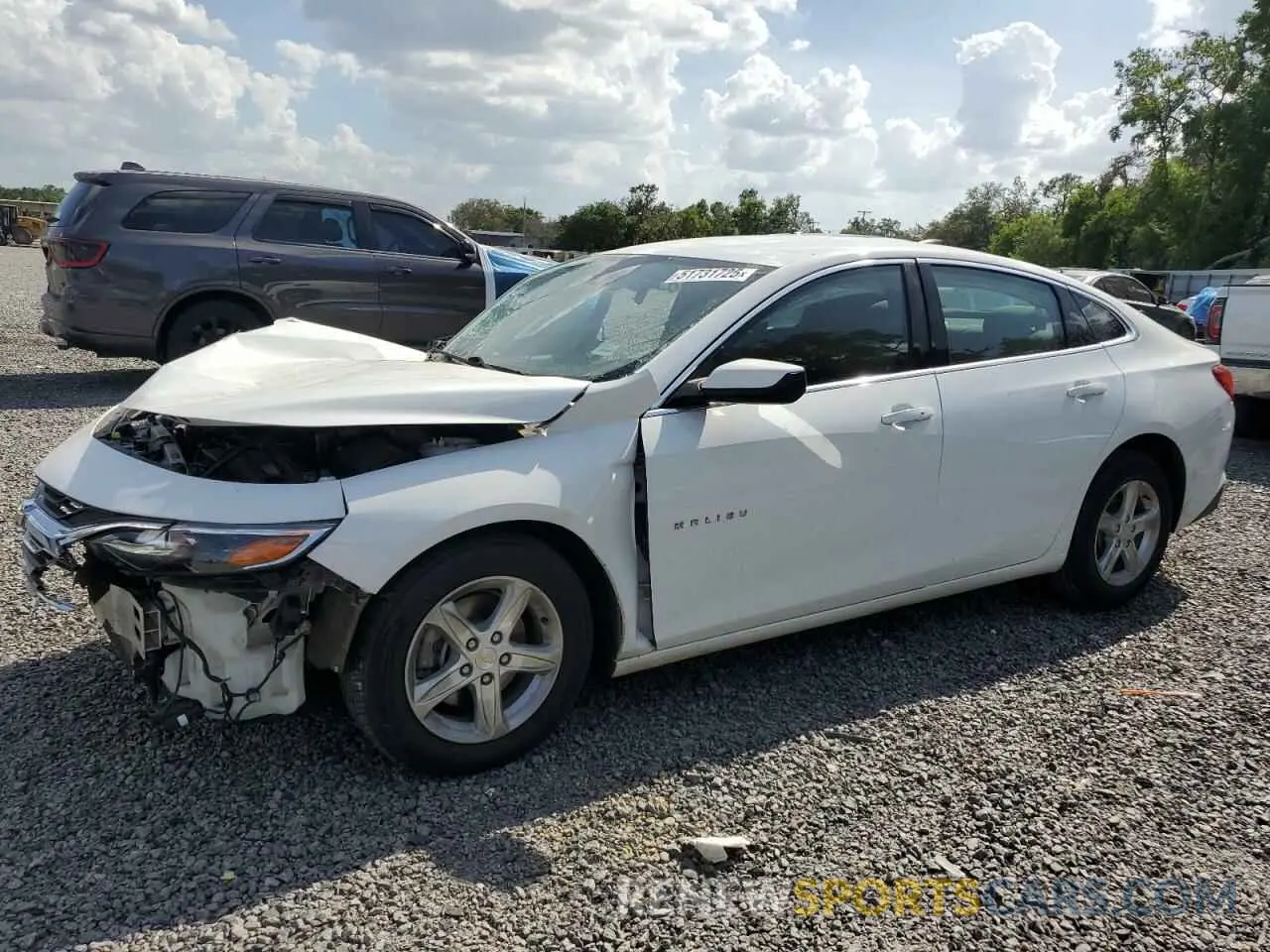 1 Photograph of a damaged car 1G1ZC5ST3MF087195 CHEVROLET MALIBU 2021