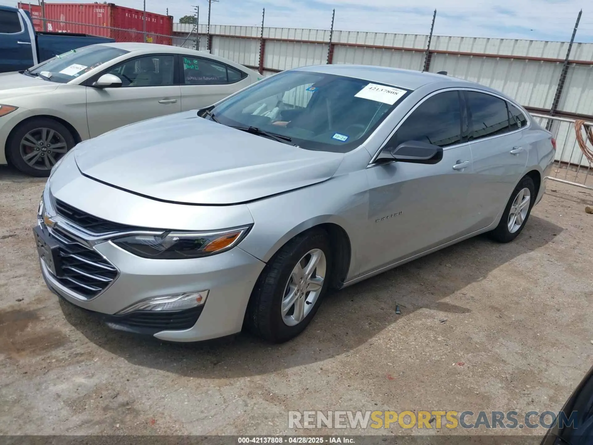 2 Photograph of a damaged car 1G1ZC5ST4MF003434 CHEVROLET MALIBU 2021