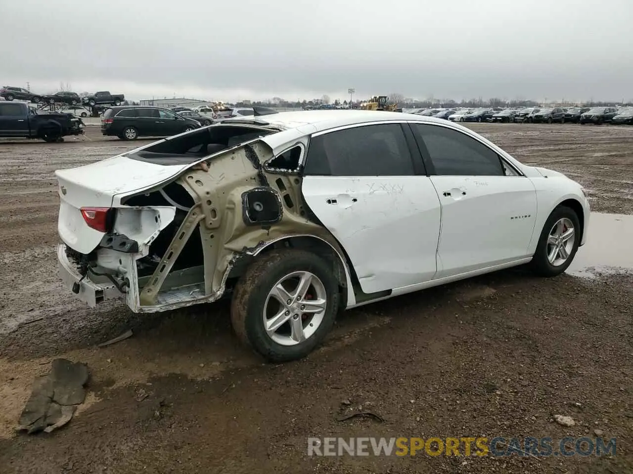 3 Photograph of a damaged car 1G1ZC5ST4MF085620 CHEVROLET MALIBU 2021