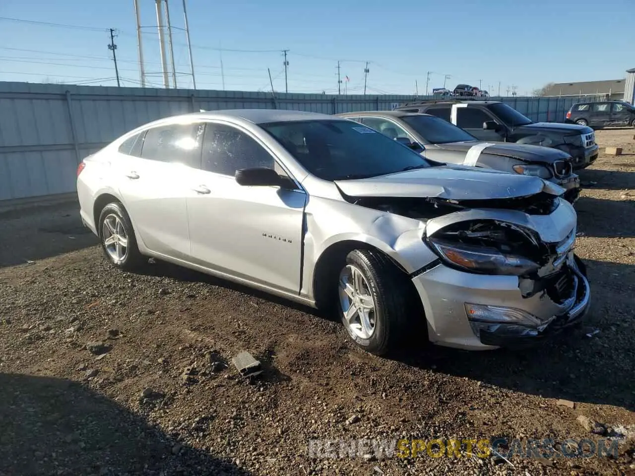 4 Photograph of a damaged car 1G1ZC5ST5MF037995 CHEVROLET MALIBU 2021