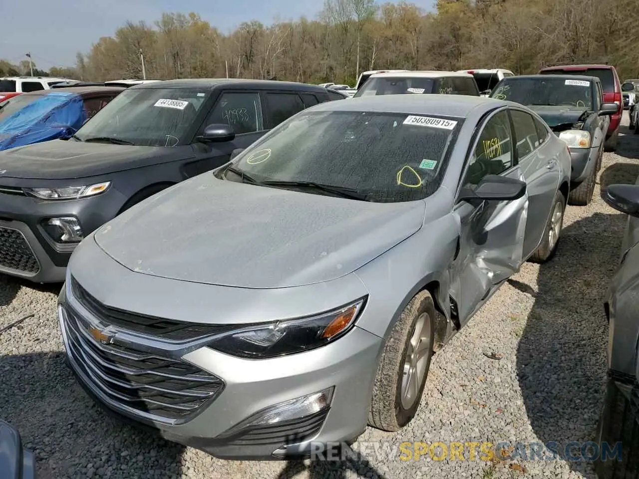 1 Photograph of a damaged car 1G1ZC5ST5MF039729 CHEVROLET MALIBU 2021