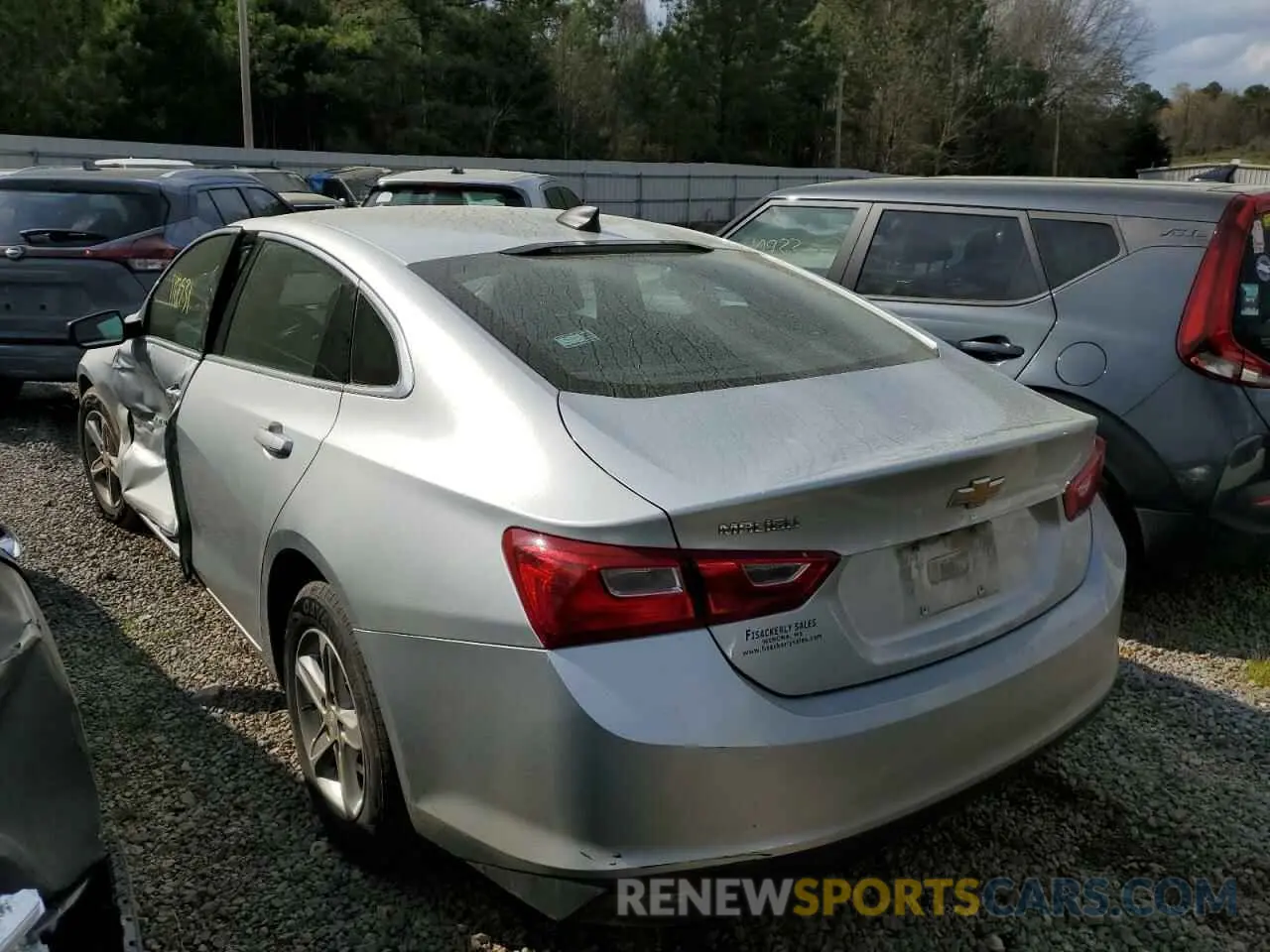 2 Photograph of a damaged car 1G1ZC5ST5MF039729 CHEVROLET MALIBU 2021