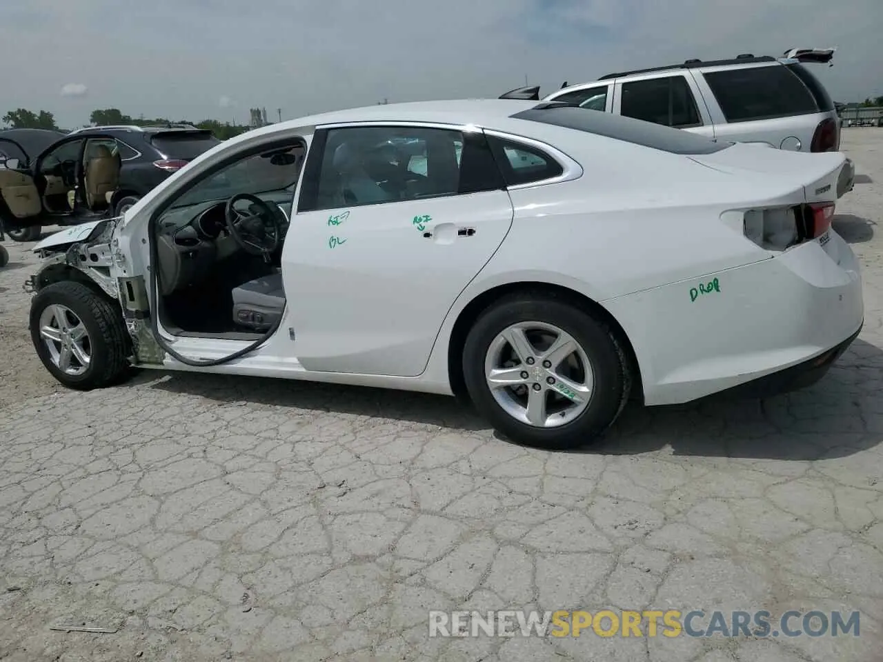 2 Photograph of a damaged car 1G1ZC5ST6MF085537 CHEVROLET MALIBU 2021