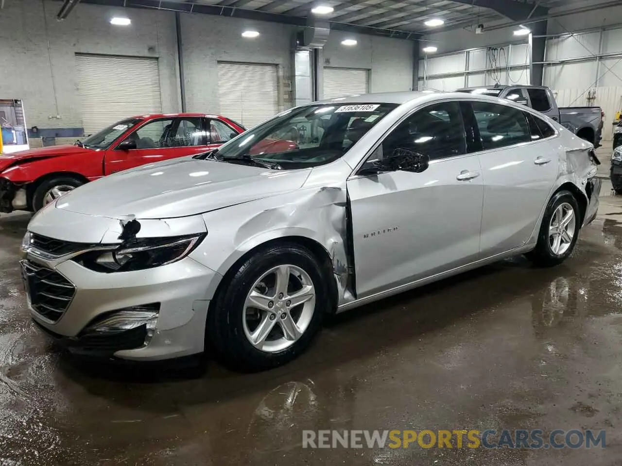 1 Photograph of a damaged car 1G1ZC5STXMF056963 CHEVROLET MALIBU 2021