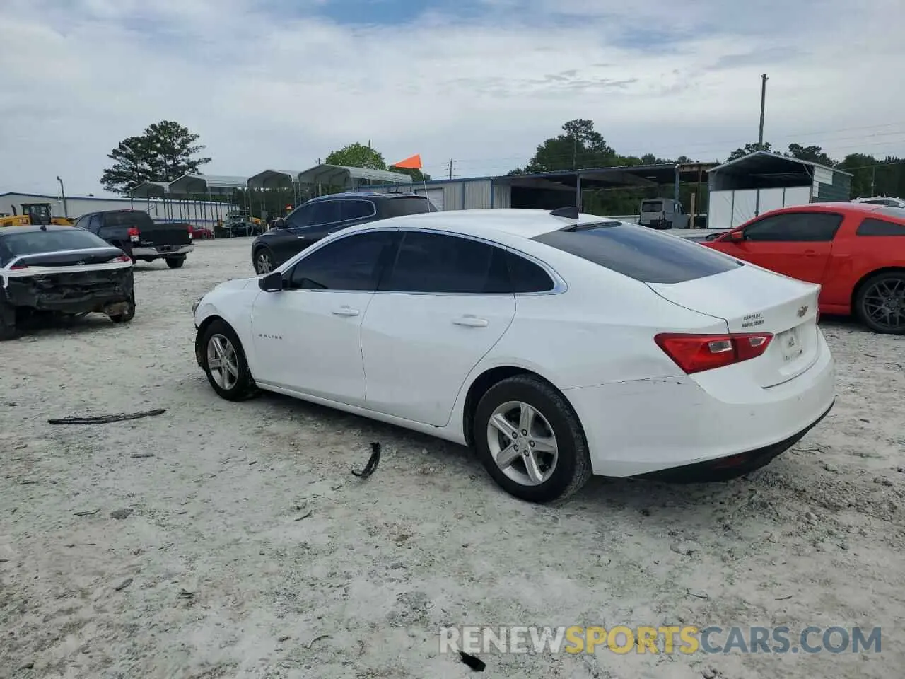 2 Photograph of a damaged car 1G1ZC5STXMF086383 CHEVROLET MALIBU 2021