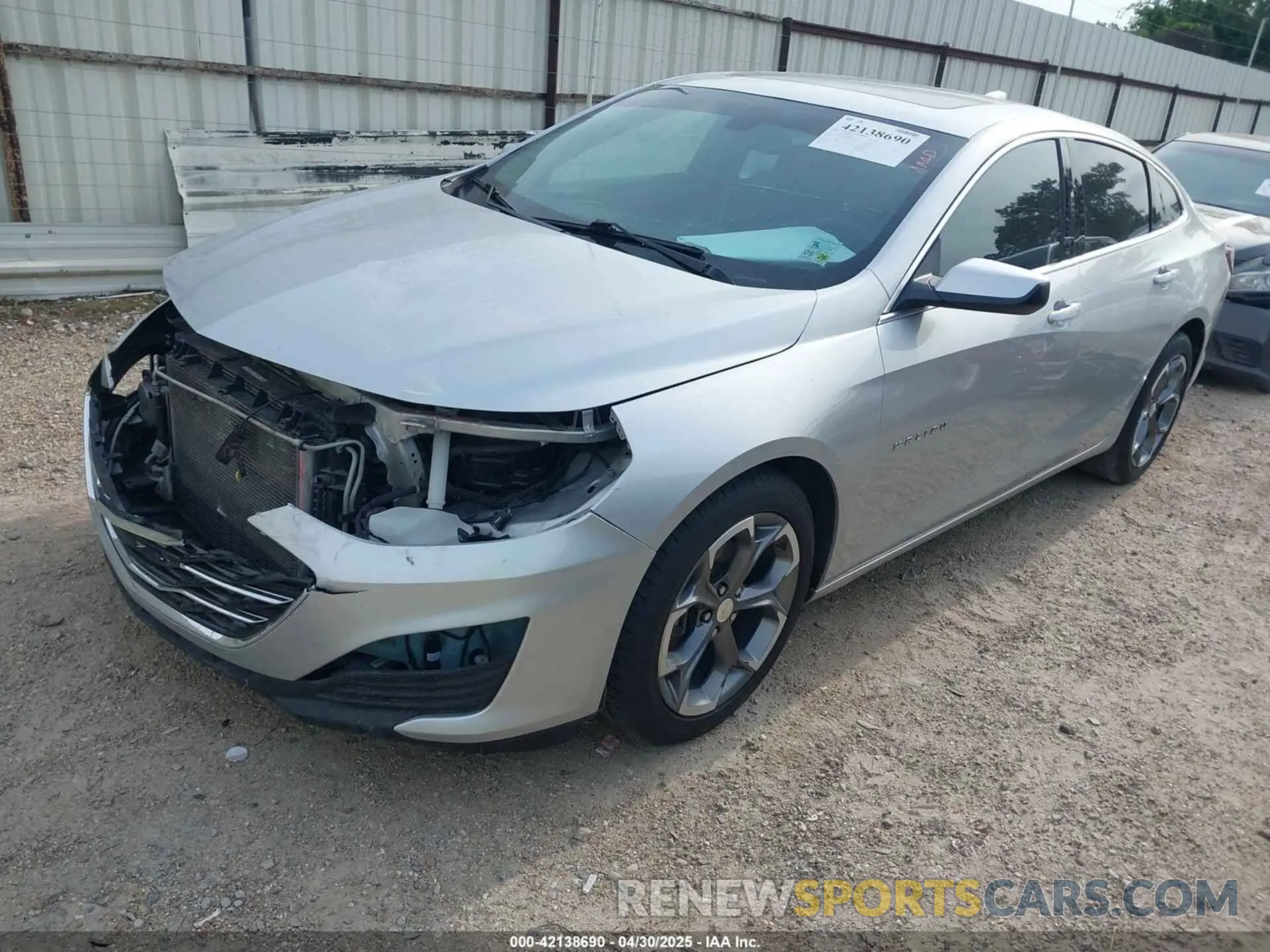 2 Photograph of a damaged car 1G1ZD5ST0MF004965 CHEVROLET MALIBU 2021