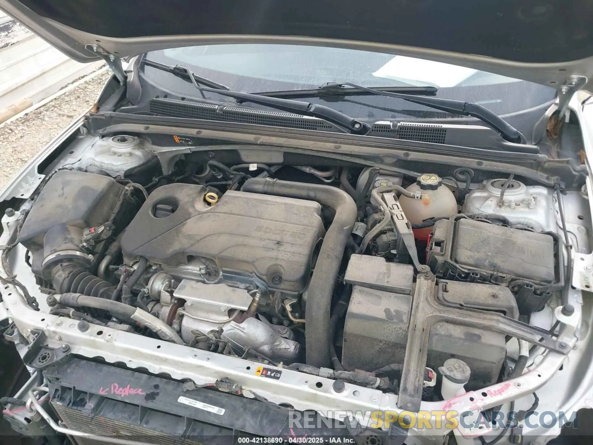 9 Photograph of a damaged car 1G1ZD5ST0MF004965 CHEVROLET MALIBU 2021