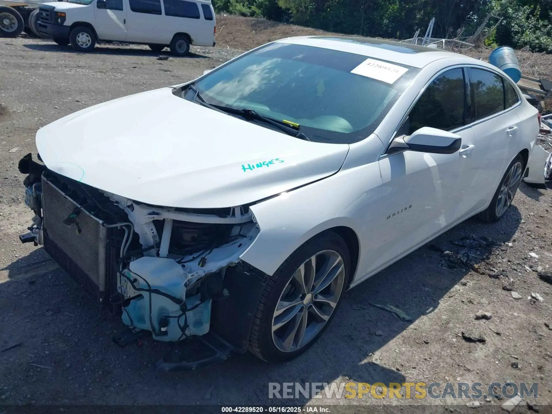 2 Photograph of a damaged car 1G1ZD5ST0MF013875 CHEVROLET MALIBU 2021