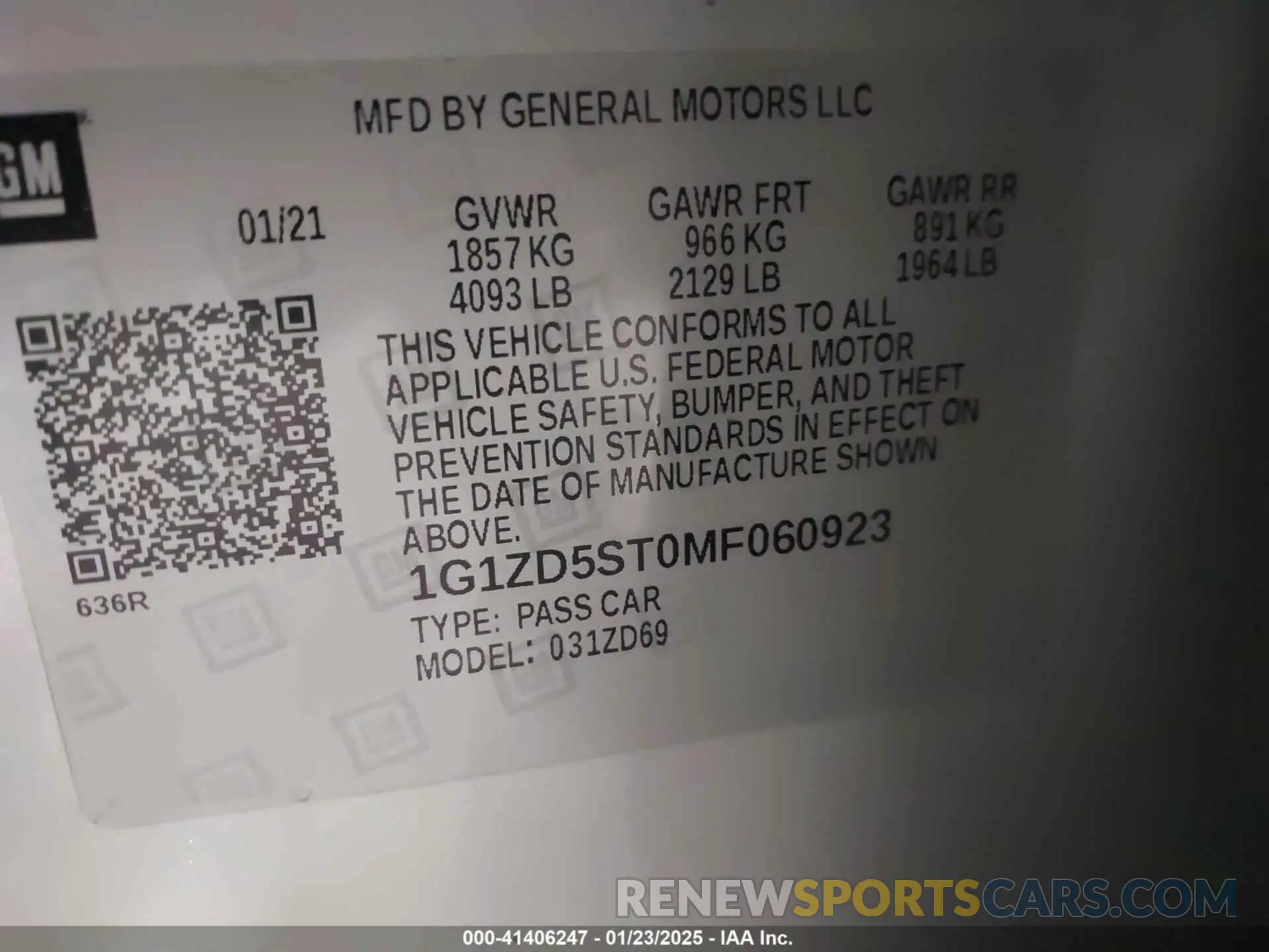 9 Photograph of a damaged car 1G1ZD5ST0MF060923 CHEVROLET MALIBU 2021