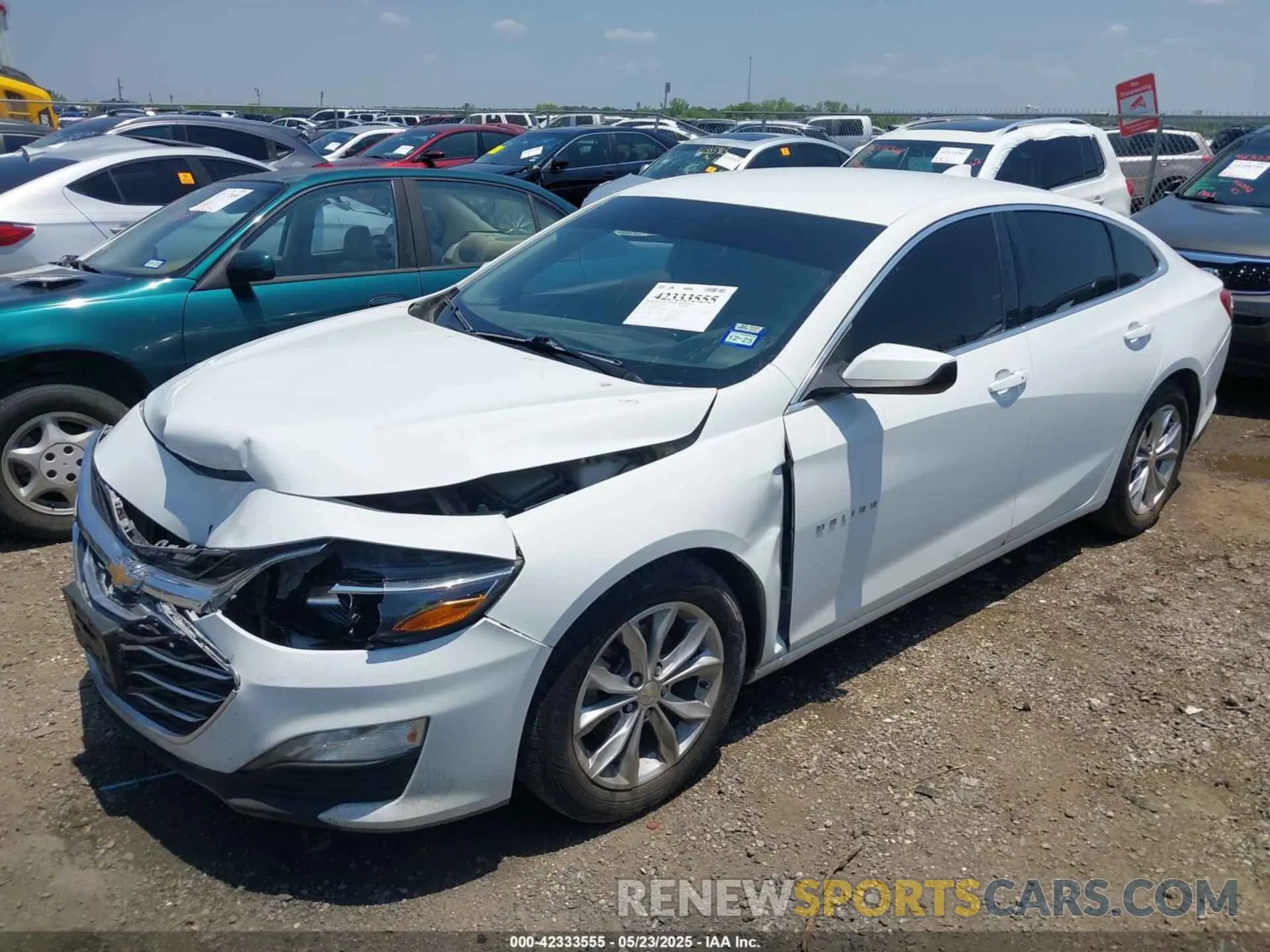 2 Photograph of a damaged car 1G1ZD5ST0MF061554 CHEVROLET MALIBU 2021