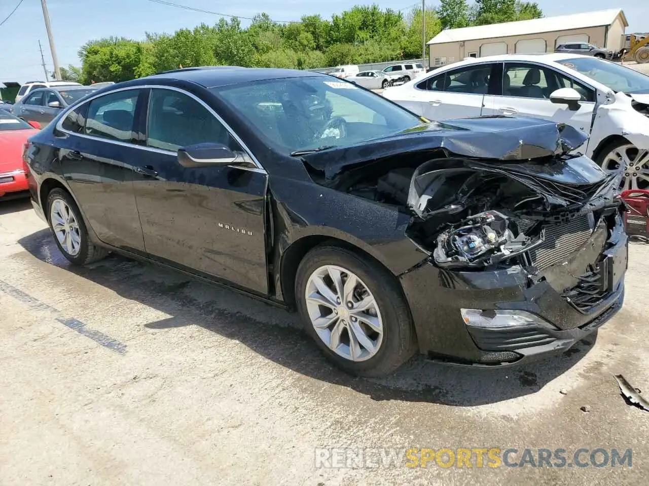 4 Photograph of a damaged car 1G1ZD5ST0MF065698 CHEVROLET MALIBU 2021
