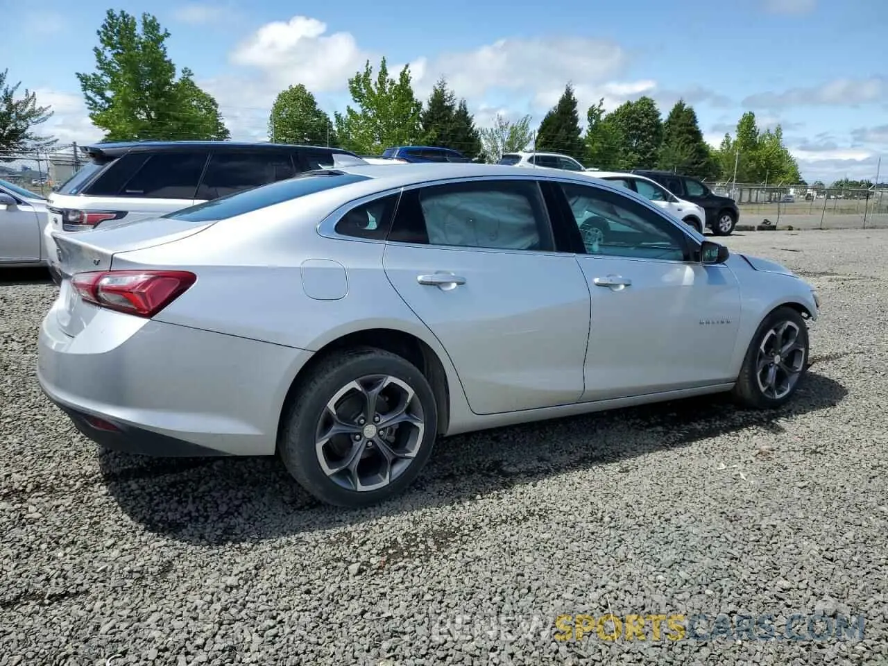 3 Photograph of a damaged car 1G1ZD5ST0MF067161 CHEVROLET MALIBU 2021