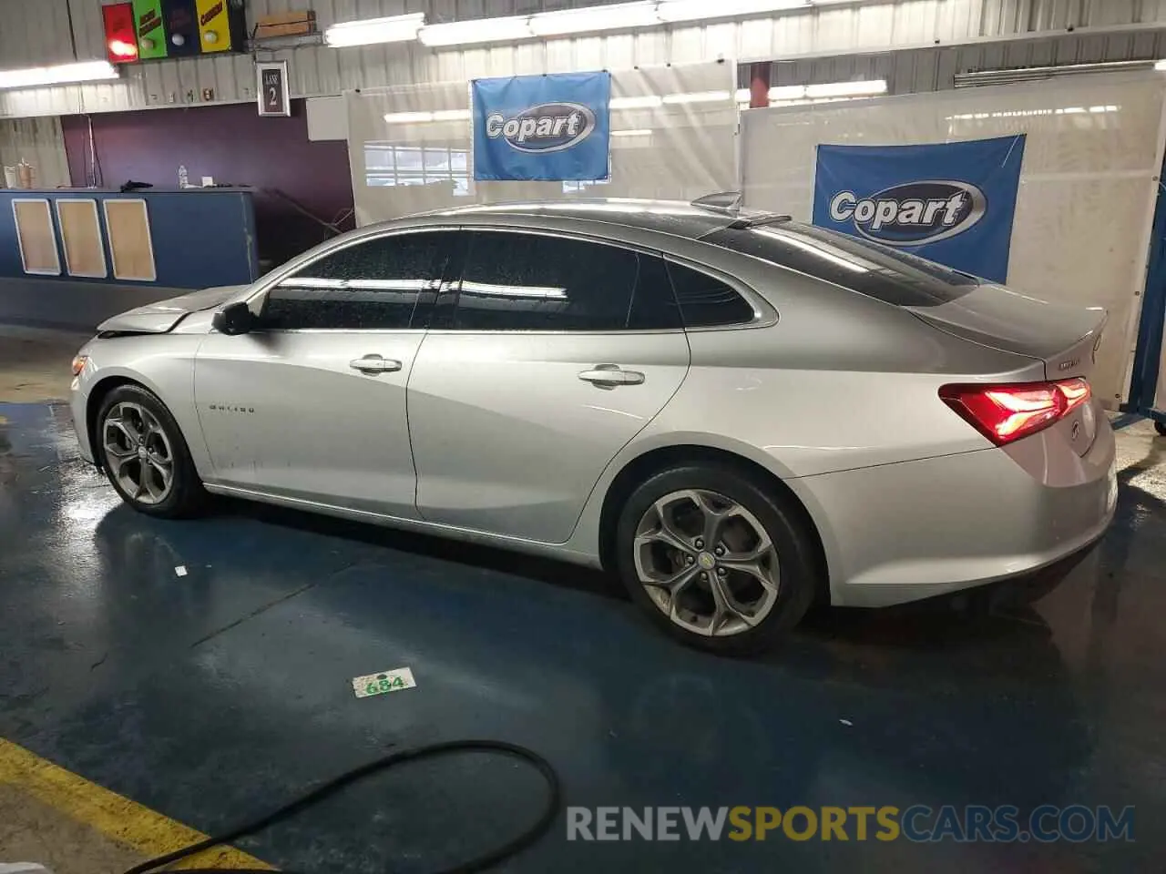 2 Photograph of a damaged car 1G1ZD5ST0MF073879 CHEVROLET MALIBU 2021