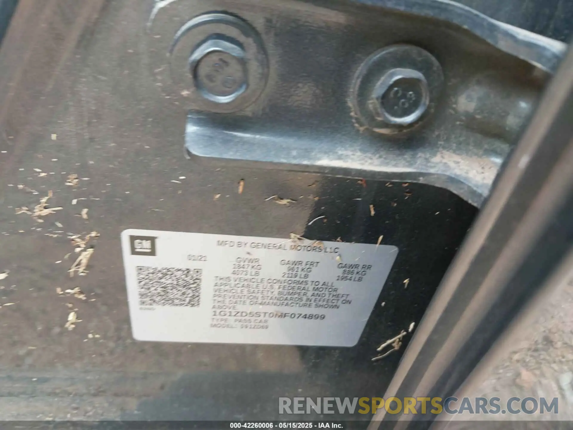 9 Photograph of a damaged car 1G1ZD5ST0MF074899 CHEVROLET MALIBU 2021