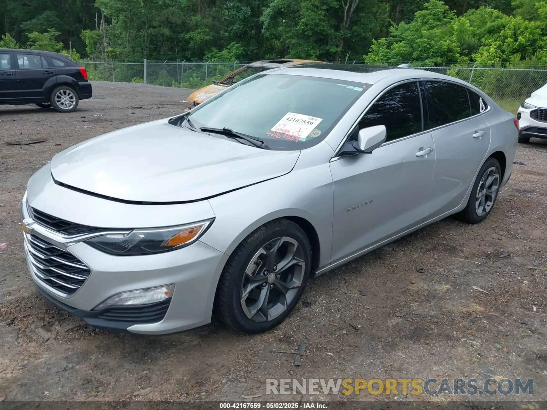 2 Photograph of a damaged car 1G1ZD5ST1MF018020 CHEVROLET MALIBU 2021