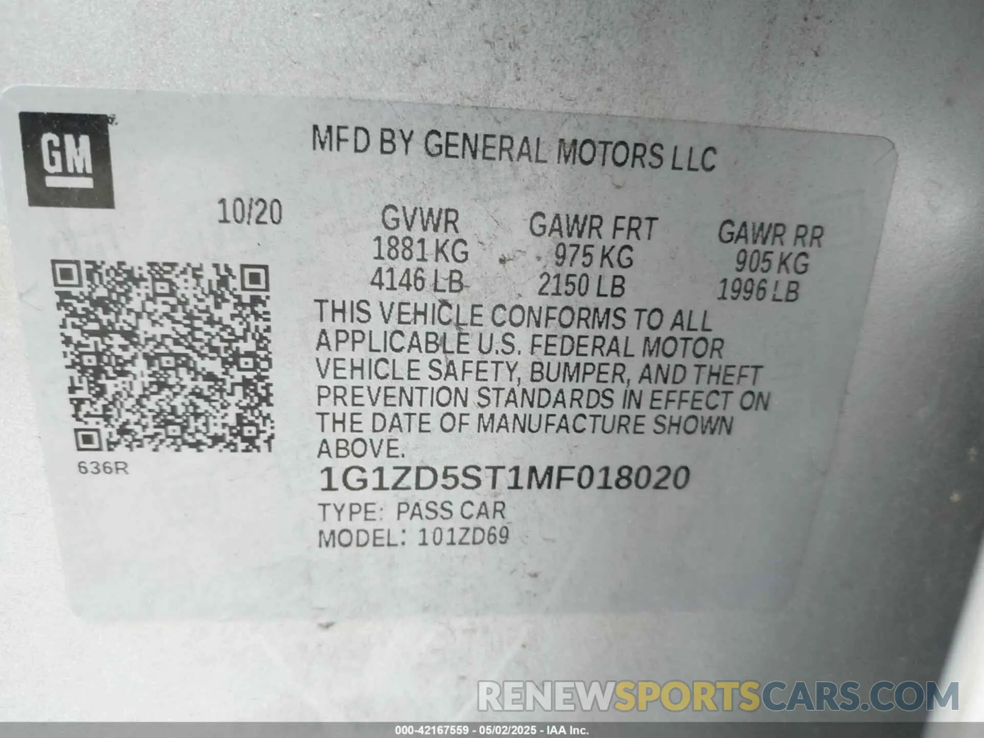 9 Photograph of a damaged car 1G1ZD5ST1MF018020 CHEVROLET MALIBU 2021
